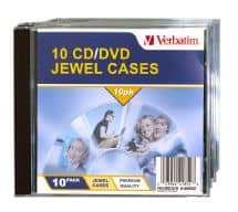 Verbatim CD/DVD Case, Jewel Case, 10 Slots