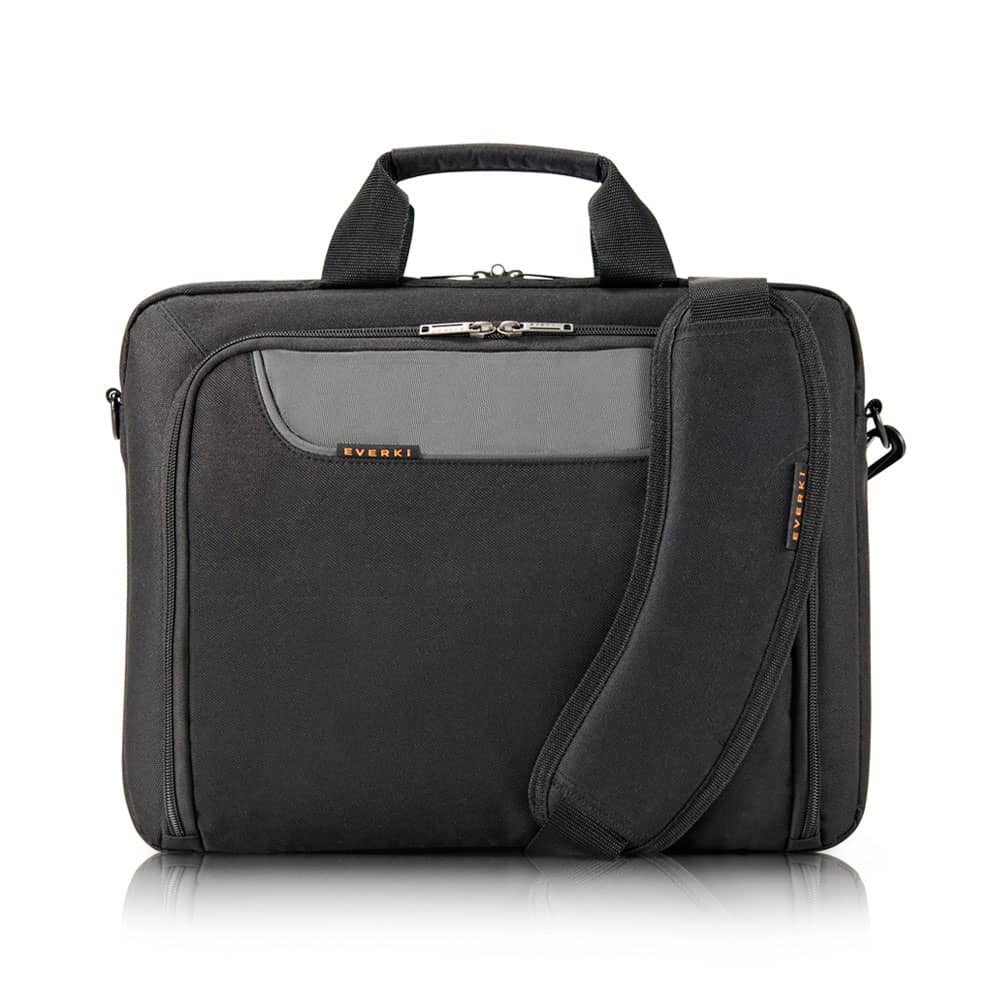 Everki Advance Compact 15.4" Notebook Briefcase, up to 15.4", Charcoal