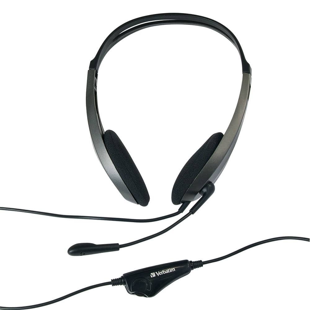 Verbatim Multimedia Headset, 3.5mm jack, White/Black