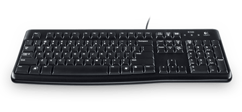 Logitech K120 Keyboard, USB, Black