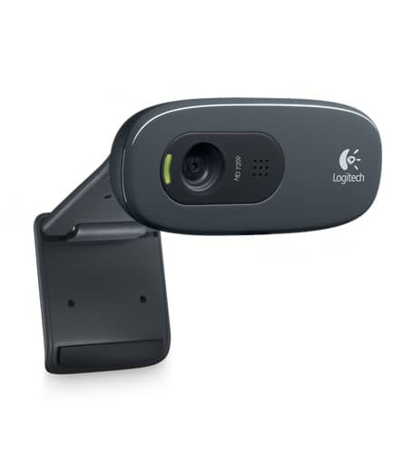 Logitech Webcam C270, 3.0 Megapixels, USB 2, Black
