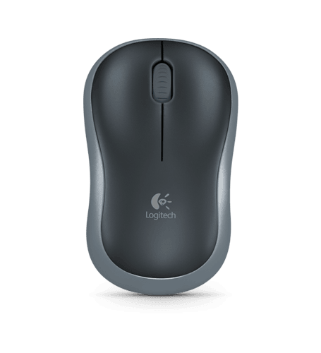 Logitech M185, Optical (LED) Mouse, Cordless, Grey
