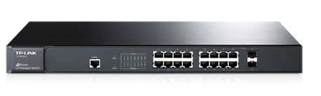 TP-Link TL-SG3216 Switch, 10/100/1000Mbps, 16-Port RJ45, 2x Fibre Slot, Managed, Rackmount
