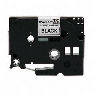 Brother TZE231 Labelling Tape, 12mm, Black on White