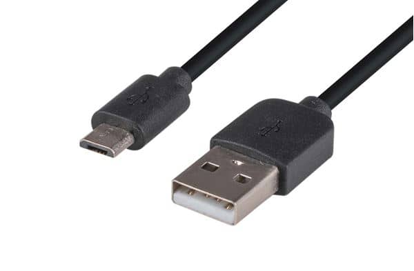 Dynamix USB 2.0 Cable, USB A male to USB Micro-B male, 2m