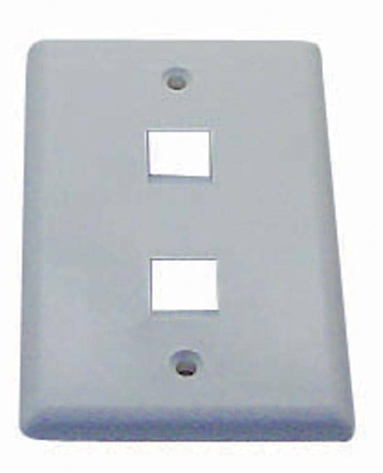 Dynamix Face Plate, 2-port, for 110/Keystone 
