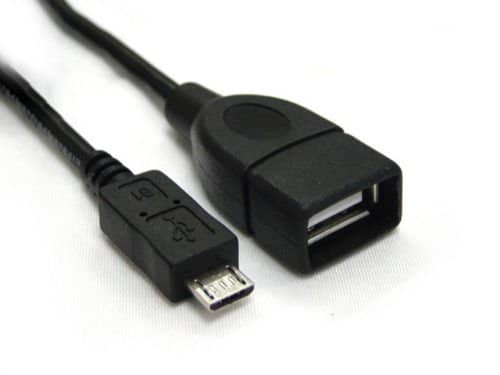 Digitus OTG USB 2.0 Extension Cable, USB Micro-B male to USB A female, 0.2m