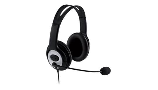 Microsoft LifeChat LX-3000 Headset, USB, Black/Silver