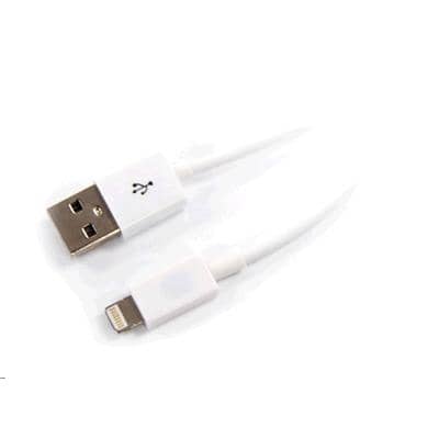 Dynamix USB 2.0 to Lightning Cable, White, 1m, for iPhone 5