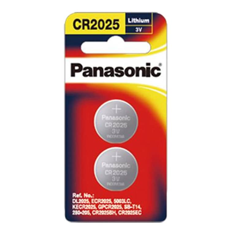 Panasonic 3V CR2025 Lithium Batteries Battery (CR-2025PG/2B) Ascent NZ