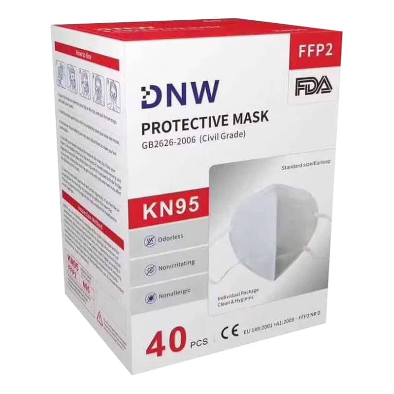 DNW MASK KN95 Protective Mask 40pack (KN95BOX40) Ascent NZ